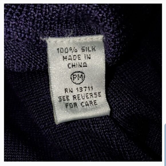 Valerie Stevens petites 100% silk sweater - Picture 3 of 7